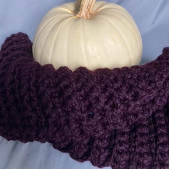 Purple Ribbed Scarf - Picture 1 of 1